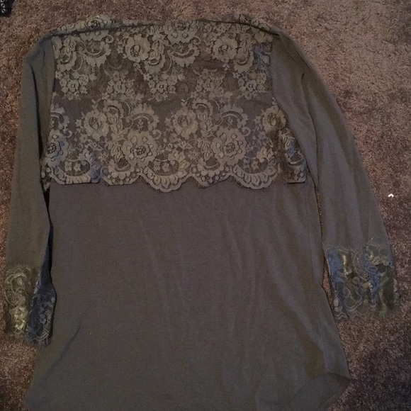 Garnet Hill Green Blouse - Picture 2 of 3